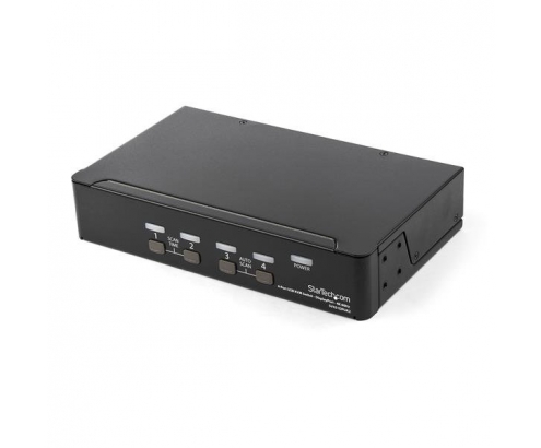 StarTech.com Switch KVM de 4 Puertos DisplayPort con Resolución de 4K a 60Hz - Negro