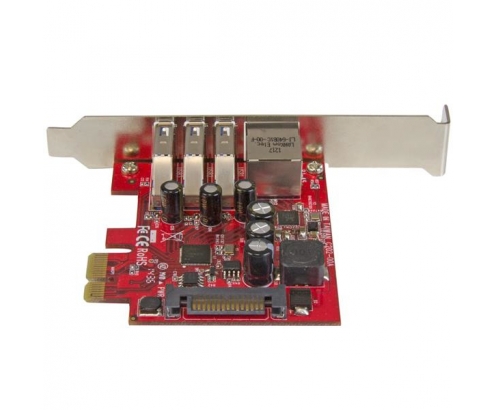 StarTech.com Tarjeta Adaptador de Red Ethernet Gigabit Combo con Hub Concentrador USB 3.0 de 3 Puertos