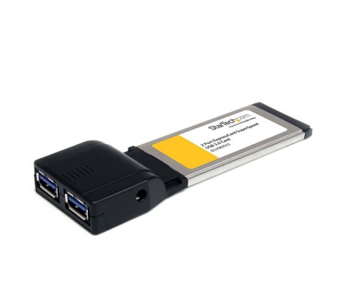 StarTech.com Tarjeta Adaptador ExpressCard/34 USB 3.0 SuperSpeed de 2 Puertos con UASP
