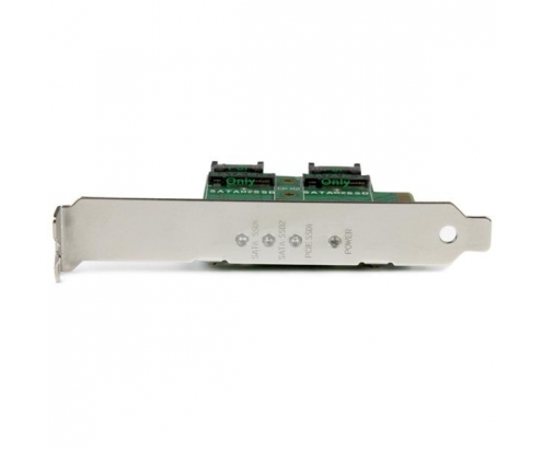 StarTech.com Tarjeta Adaptadora PCI Express 3.0 de 3 Puertos M.2 para SSD - 1x NVMe - 2x SATA III