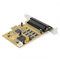 StarTech.com Tarjeta Adaptadora PCI Express Serie de 8 Puertos RS232 - Tarjeta Serial PCIe - DB9 UART 16C1050 - Tarjeta de Expansión Controladora Ada