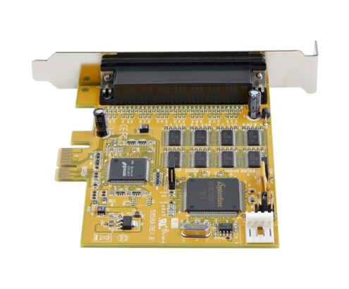 StarTech.com Tarjeta Adaptadora PCI Express Serie de 8 Puertos RS232 - Tarjeta Serial PCIe - DB9 UART 16C1050 - Tarjeta de Expansión Controladora Ada