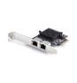 StarTech.com Tarjeta de Red Ethernet PCI Express de 2 Puertos Gigabit 5G - Tarjeta Adaptador Ethernet PCI-E Chipset RTL8126 - Tarjeta LAN 5G/2.5G/1G/1