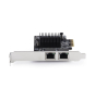 StarTech.com Tarjeta de Red Ethernet PCI Express de 2 Puertos Gigabit 5G - Tarjeta Adaptador Ethernet PCI-E Chipset RTL8126 - Tarjeta LAN 5G/2.5G/1G/1