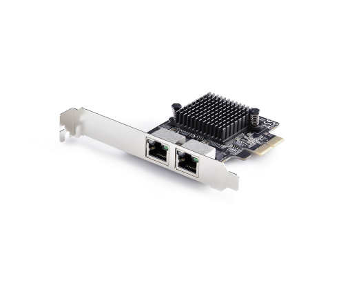 StarTech.com Tarjeta de Red Ethernet PCI Express de 2 Puertos Gigabit 5G - Tarjeta Adaptador Ethernet PCI-E Chipset RTL8126 - Tarjeta LAN 5G/2.5G/1G/1