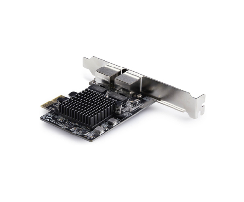 StarTech.com Tarjeta de Red Ethernet PCI Express de 2 Puertos Gigabit 5G - Tarjeta Adaptador Ethernet PCI-E Chipset RTL8126 - Tarjeta LAN 5G/2.5G/1G/1