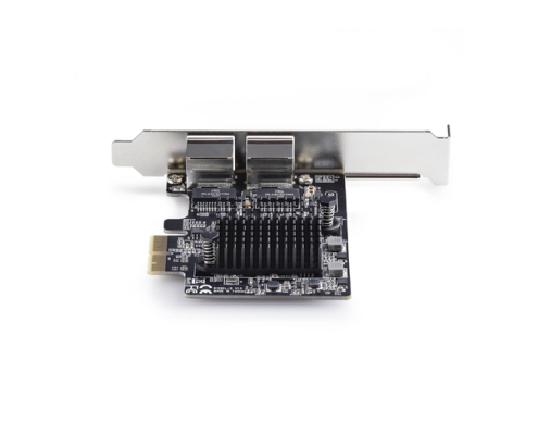 StarTech.com Tarjeta de Red Ethernet PCI Express de 2 Puertos Gigabit 5G - Tarjeta Adaptador Ethernet PCI-E Chipset RTL8126 - Tarjeta LAN 5G/2.5G/1G/1
