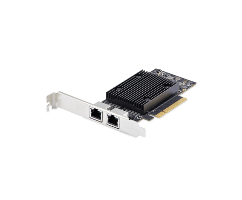 StarTech.com Tarjeta de Red Ethernet PCIe de 2 Puertos RJ45 de 10Gb - Adaptador de Red Ethernet de RJ45 Doble 10GBase-T - Tarjeta NIV - Chipset Broadc