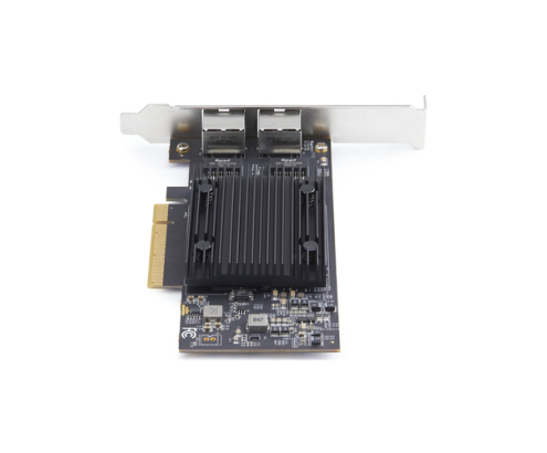 StarTech.com Tarjeta de Red Ethernet PCIe de 2 Puertos RJ45 de 10Gb - Adaptador de Red Ethernet de RJ45 Doble 10GBase-T - Tarjeta NIV - Chipset Broadc
