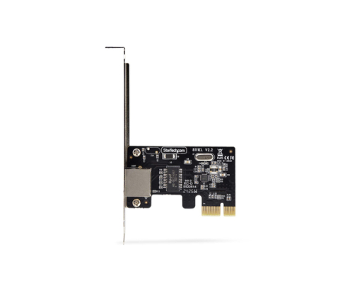 StarTech.com Tarjeta de Red PCI Express de 1 Puerto Gigabit - Adaptador Ethernet PCIe RJ45 - 10/100/1000Mbps - Tarjeta LAN - Realtek RTL8111H - Window