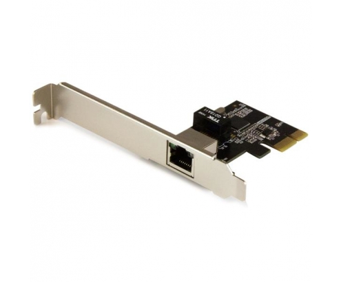 StarTech.com Tarjeta de Red PCI Express Ethernet Gigabit con 1 Puerto RJ45 Chipset Intel i210 - Metalico Negro