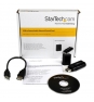 StarTech.com Tarjeta de Sonido Estéreo USB Externa Adaptador Conversor Negro