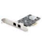 StarTech.com Tarjeta PCI Express de Red Ethernet 2 Puertos NBASE-T 2,5G - NIC I225-V - Tarjeta de Red de 2 Puertos para Ordenador de Sobremesa - Tarje