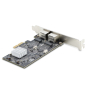 StarTech.com Tarjeta PCI Express de Red Ethernet 2 Puertos NBASE-T 2,5G - NIC I225-V - Tarjeta de Red de 2 Puertos para Ordenador de Sobremesa - Tarje