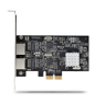 StarTech.com Tarjeta PCI Express de Red Ethernet 2 Puertos NBASE-T 2,5G - NIC I225-V - Tarjeta de Red de 2 Puertos para Ordenador de Sobremesa - Tarje