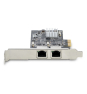 StarTech.com Tarjeta PCI Express de Red Ethernet 2 Puertos NBASE-T 2,5G - NIC I225-V - Tarjeta de Red de 2 Puertos para Ordenador de Sobremesa - Tarje