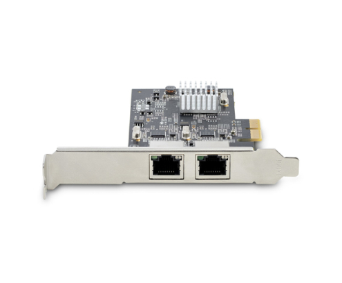 StarTech.com Tarjeta PCI Express de Red Ethernet 2 Puertos NBASE-T 2,5G - NIC I225-V - Tarjeta de Red de 2 Puertos para Ordenador de Sobremesa - Tarje
