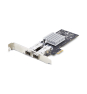 StarTech.com Tarjeta PCIe 2.1x1 de Red de Fibra Óptica/Cobre Ethernet 1Gb SFP de 2 Puertos - Chipset Controlador Intel I350-AM2 - Cobre de 1000BASE/F