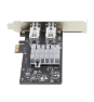StarTech.com Tarjeta PCIe 2.1x1 de Red de Fibra Óptica/Cobre Ethernet 1Gb SFP de 2 Puertos - Chipset Controlador Intel I350-AM2 - Cobre de 1000BASE/F
