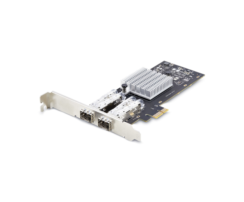 StarTech.com Tarjeta PCIe 2.1x1 de Red de Fibra Óptica/Cobre Ethernet 1Gb SFP de 2 Puertos - Chipset Controlador Intel I350-AM2 - Cobre de 1000BASE/F