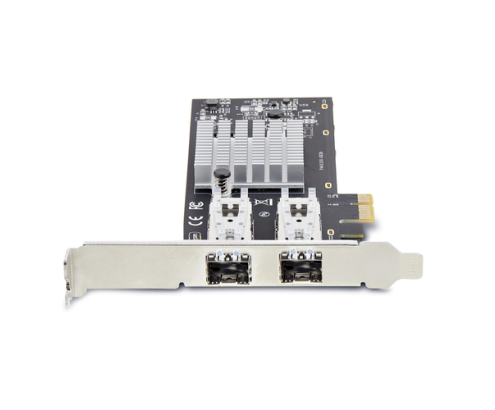 StarTech.com Tarjeta PCIe 2.1x1 de Red de Fibra Óptica/Cobre Ethernet 1Gb SFP de 2 Puertos - Chipset Controlador Intel I350-AM2 - Cobre de 1000BASE/F