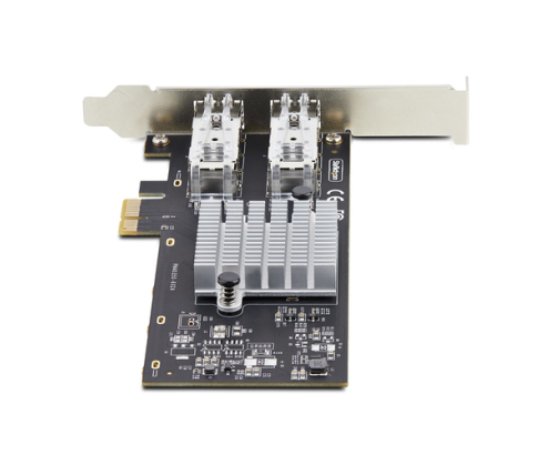 StarTech.com Tarjeta PCIe 2.1x1 de Red de Fibra Óptica/Cobre Ethernet 1Gb SFP de 2 Puertos - Chipset Controlador Intel I350-AM2 - Cobre de 1000BASE/F