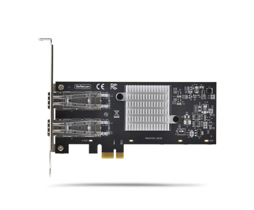 StarTech.com Tarjeta PCIe 2.1x1 de Red de Fibra Óptica/Cobre Ethernet 1Gb SFP de 2 Puertos - Chipset Controlador Intel I350-AM2 - Cobre de 1000BASE/F
