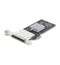 StarTech.com Tarjeta PCIe 2.1x2 (Compatible con x4, x8 y x16) de Red de Fibra Óptica/Cobre Ethernet 1Gb SFP de 4 Puertos - Chipset Controlador Intel 