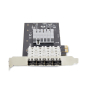 StarTech.com Tarjeta PCIe 2.1x2 (Compatible con x4, x8 y x16) de Red de Fibra Óptica/Cobre Ethernet 1Gb SFP de 4 Puertos - Chipset Controlador Intel 