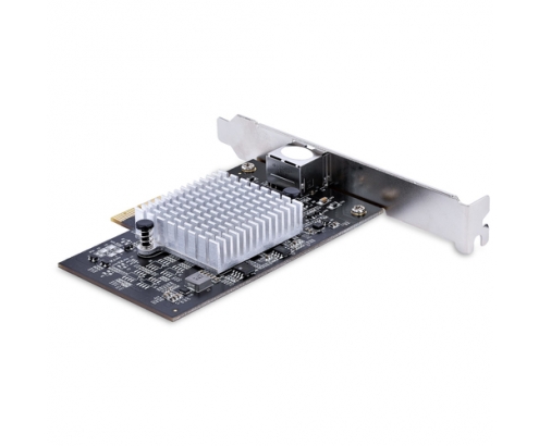 StarTech.com Tarjeta PCIe Adaptadora de Red de 1 Puerto RJ45 10Gb para PC o Servidor, Tarjeta PCI Express Ethernet de 6 Velocidades Compatible con Tra