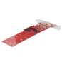 StarTech.com Tarjeta PCIe Adaptadora para 2 SSDs M.2, PCI Express x8 o x16 a NVMe Doble o SSDs M.2 AHCI, PCI Express 4.0, 7,8Gbps por Unidad con Bifur