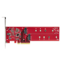 StarTech.com Tarjeta PCIe Adaptadora para 2 SSDs M.2, PCI Express x8 o x16 a NVMe Doble o SSDs M.2 AHCI, PCI Express 4.0, 7,8Gbps por Unidad con Bifur