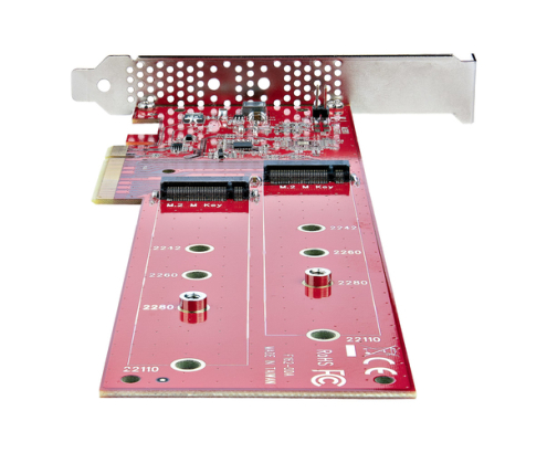 StarTech.com Tarjeta PCIe Adaptadora para 2 SSDs M.2, PCI Express x8 o x16 a NVMe Doble o SSDs M.2 AHCI, PCI Express 4.0, 7,8Gbps por Unidad con Bifur