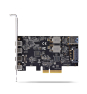 StarTech.com Tarjeta PCIe de 5 Puertos USB de 10Gbps 4x USB-C / 1x USB-A - Hub Concentrador Interno USB 3.2 de 10Gbps - Tarjeta PCI Express 4 Puertos 