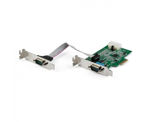 StarTech.com Tarjeta PCIe Serie de 2 Puertos RS232 con UART 16950