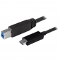 StarTech.com USB31CB1M cable 1m usb 3.1 Gen 2 usb tipo-c a usb tipo-b macho a macho - negro