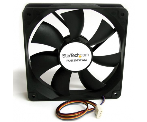 StarTech.com Ventilador de PC 120x25mm con PWM â€“ Conector con Modulación por Ancho de Pulso Negro