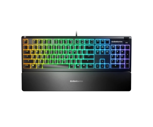 Steelseries APEX 3 teclado Juego USB QWERTY Portugués Negro
