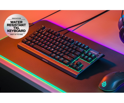 Steelseries APEX 3 TKL teclado USB QWERTY Inglés de EE. UU. Negro