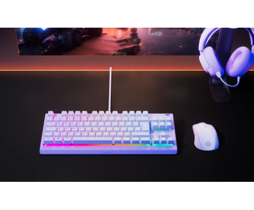 Steelseries Apex 3 TKL - US teclado Juego USB Inglés de EE. UU. Lavanda