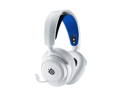 Steelseries ARCTIS NOVA 7P WHITE Auriculares Inalámbrico Diadema Juego Bluetooth Azul, Blanco