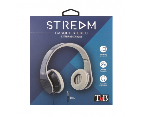 STREAM - Auriculares plegables - azul