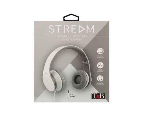 STREAM - Auriculares plegables - blanco