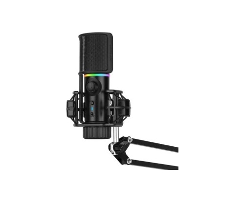 Streamplify Microfono MIC RGB USB-A Negro + brazo incluido