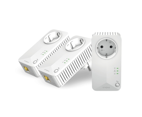 Strong Powerline 600 Triple Pack EU V2 600 Mbit/s Ethernet Blanco 3 pieza(s)