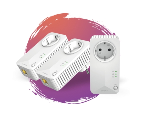 Strong Powerline 600 Triple Pack EU V2 600 Mbit/s Ethernet Blanco 3 pieza(s)