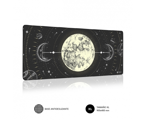 SUBBLIM Alfombrilla Ratón Lunar XL Mouse Pad 900x400x3