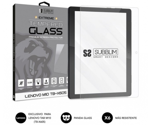 Subblim Protector de pantalla para tablet lenovo M10 TB-X605 vidrio templado 
