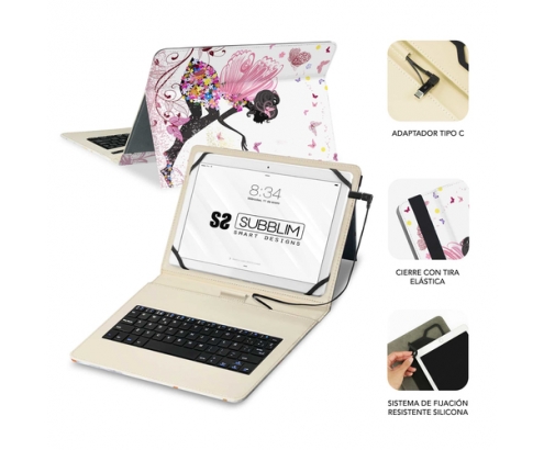 SUBBLIM SUBKT1-USB052 teclado para móvil Multicolor MicroUSB QWERTY Español