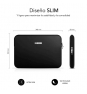 SUBBLIM SUBLS-SKIN114 maletines para portátil 35,6 cm (14